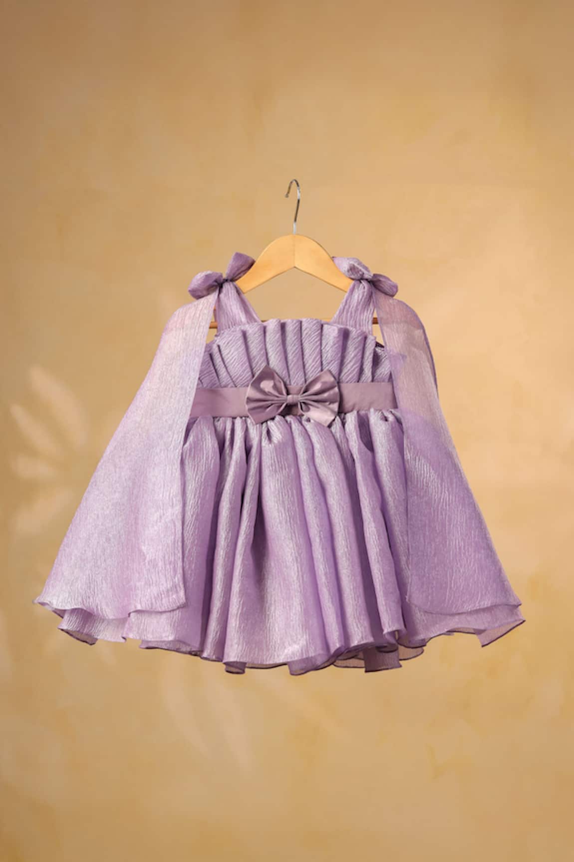 Casa Ninos Organza Crush Bow Dress 