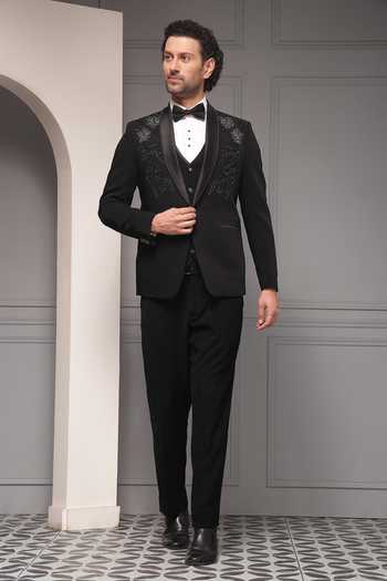 Soniya G Midnight Regalia Embroidered Suit Set 