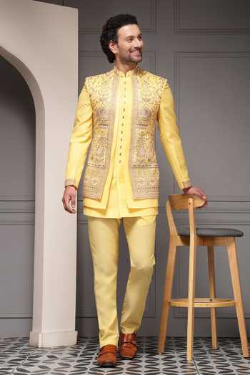 Soniya G Sunehri Utsav Embroidered Bandhgala Set 