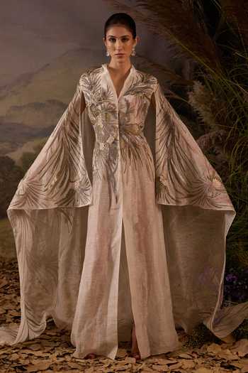 Samant Chauhan Hand Embroidered Cape