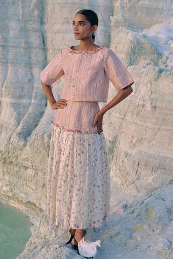 Ahmev Hnin Quilted Skirt