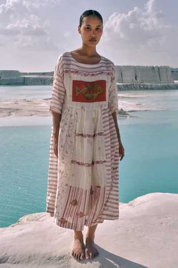 Ahmev Yati Patch Dress 