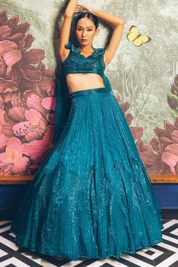 Pravalika Kola Fiorina Embellished Lehenga Set 