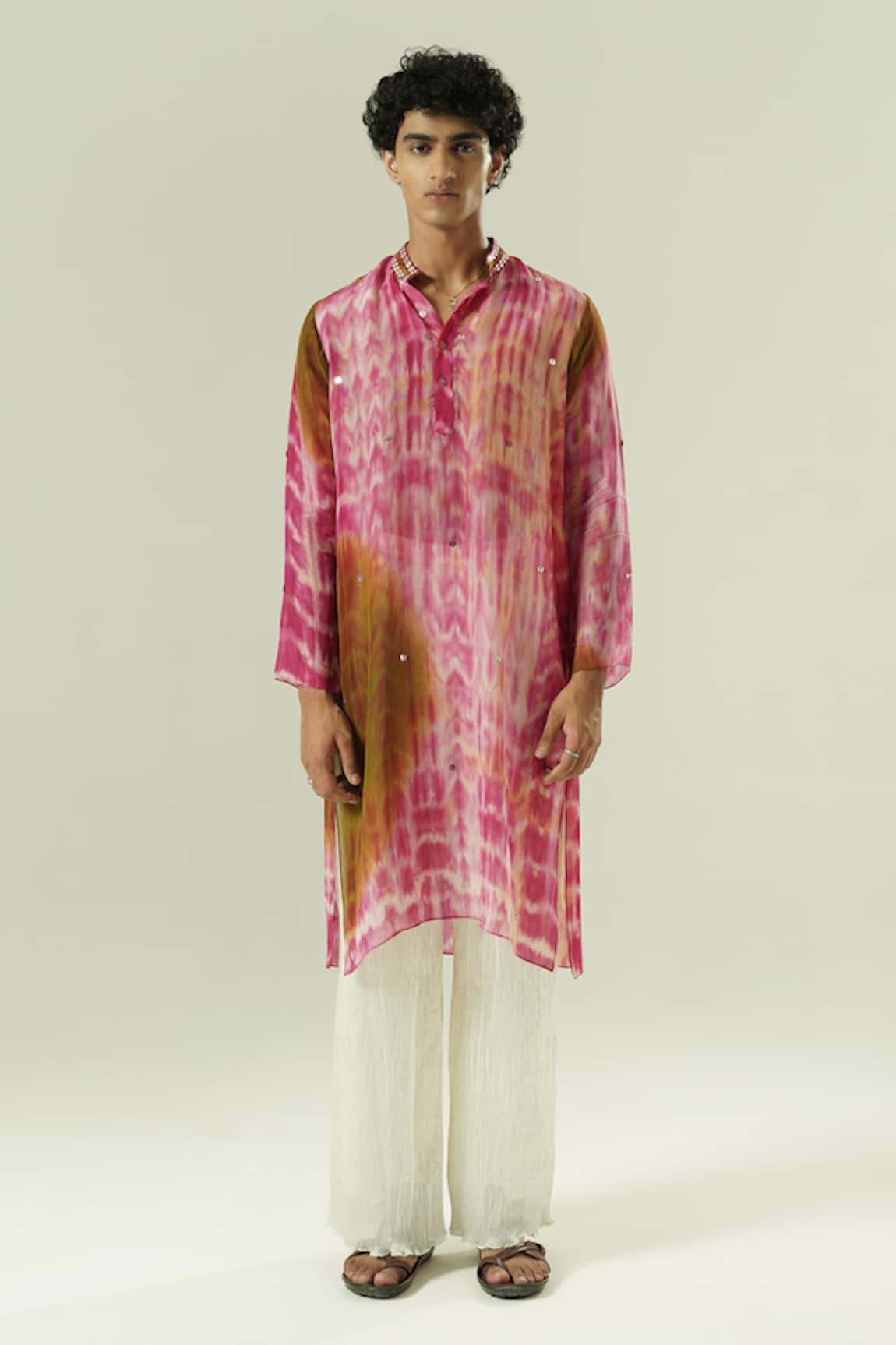 Shwetanga Tie Dye Kurta Set 