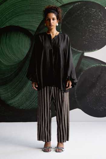 Esha Arora Striped Pattern Top & Pant Set 
