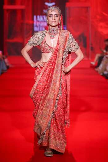 Itrh Agni Jamawaar Saree With Blouse 