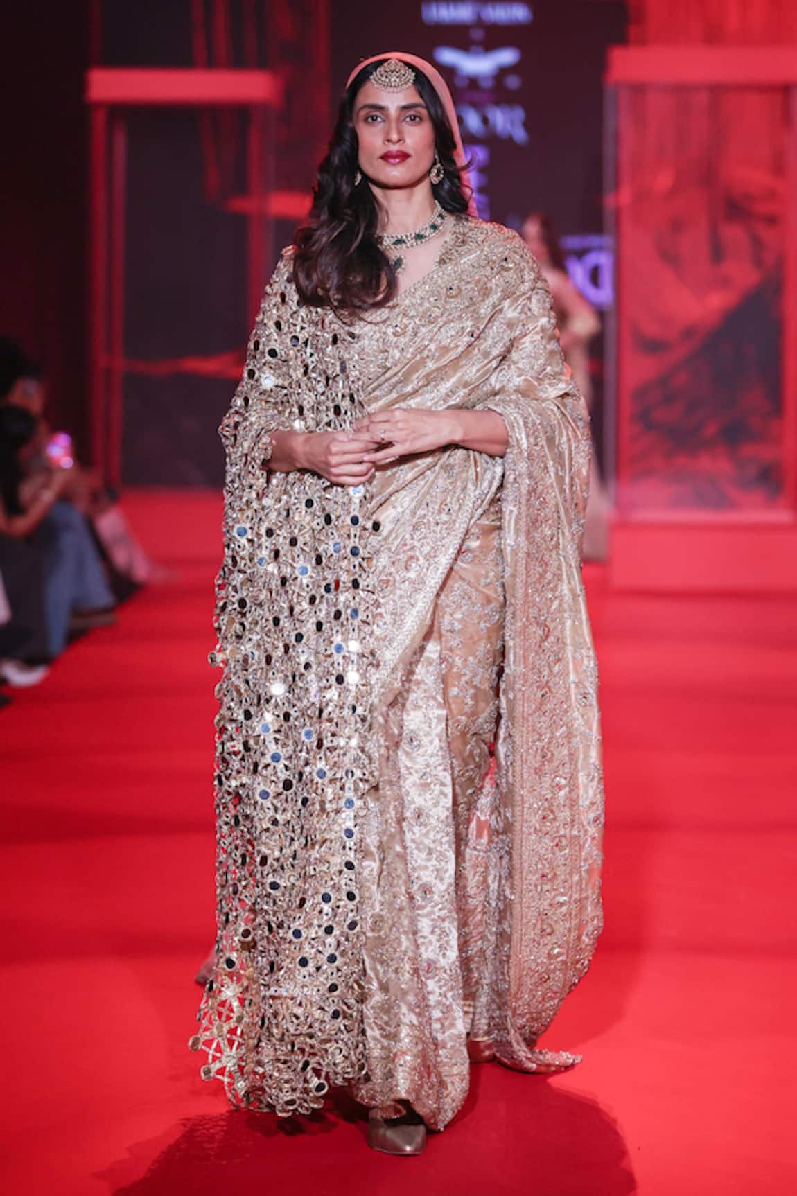 Itrh Kanakprabha Tissue Saree Set With Dupatta 