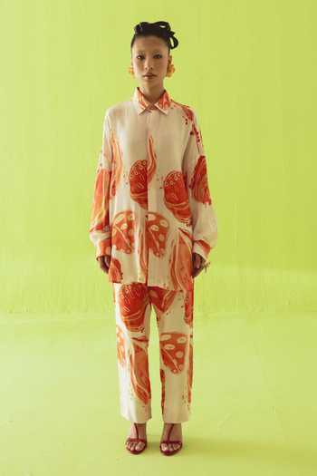 Esha Arora Printed Shirt Tunic & Trouser Set 