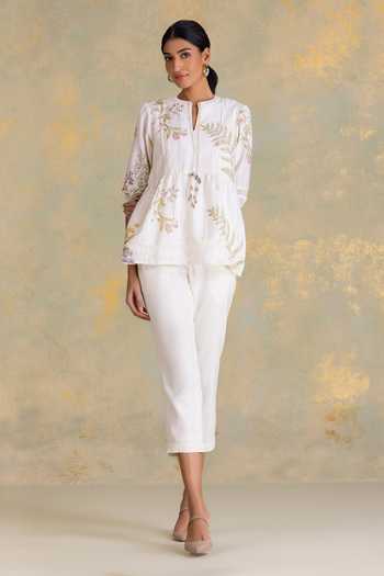 Kaveri Botanique Printed Top & Pant Set 