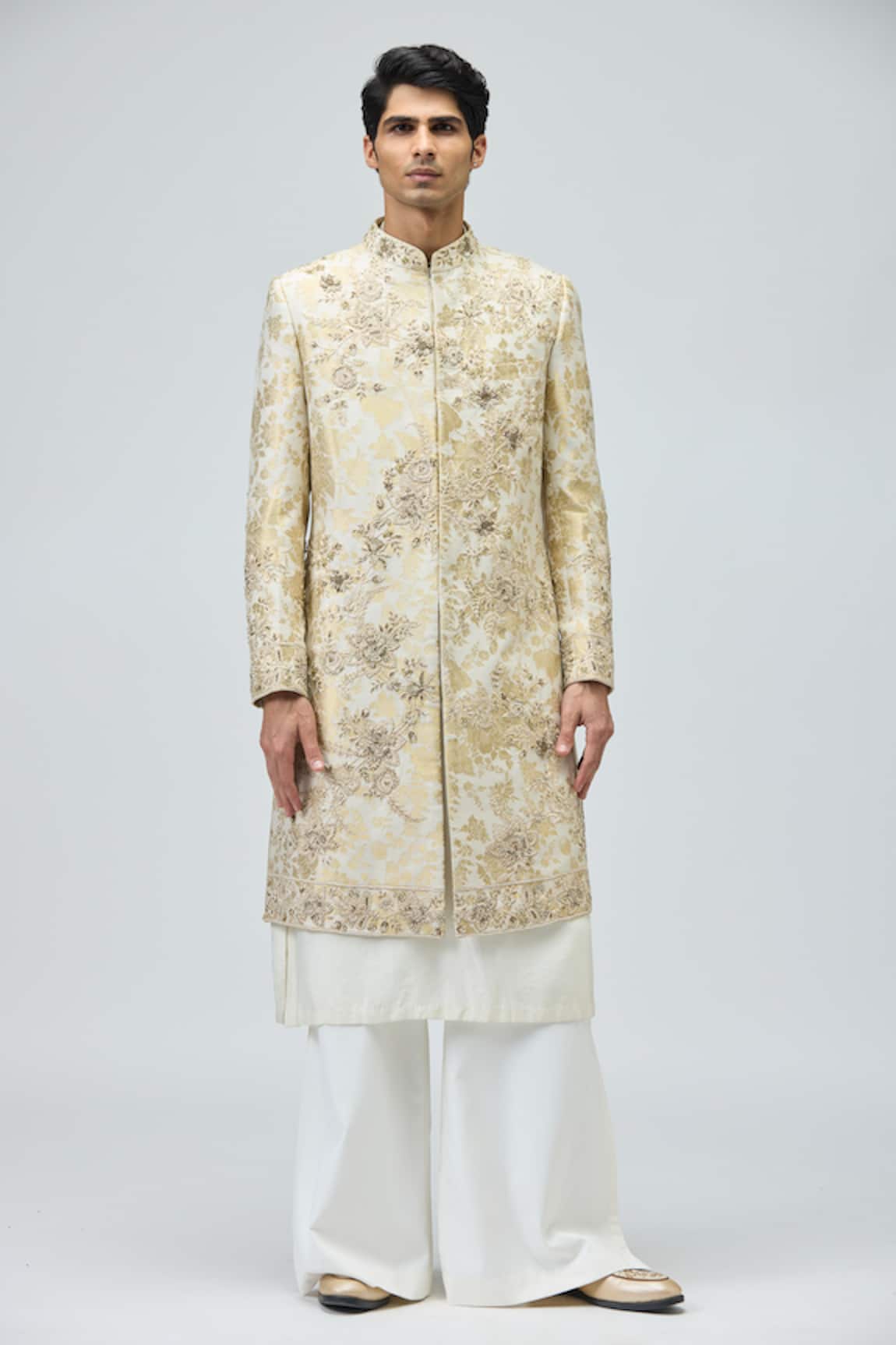 Varun Bahl Brocade Woven Sherwani Set 