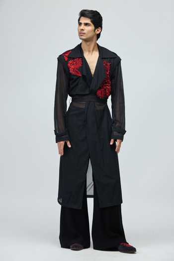 Varun Bahl Embroidered Coat & Pant Set 