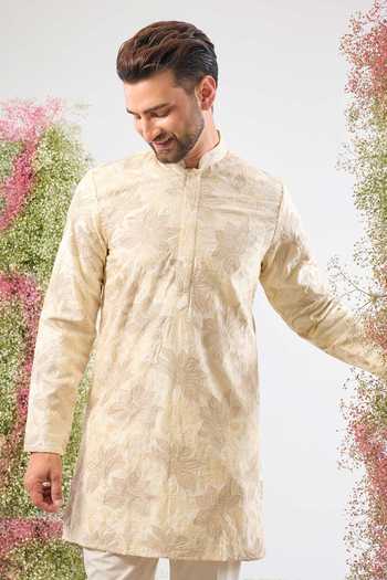 Kasbah Floral Chikankari Short Kurta