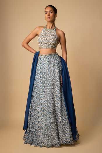 Neha Khullar Mirror Work Lehenga Set 