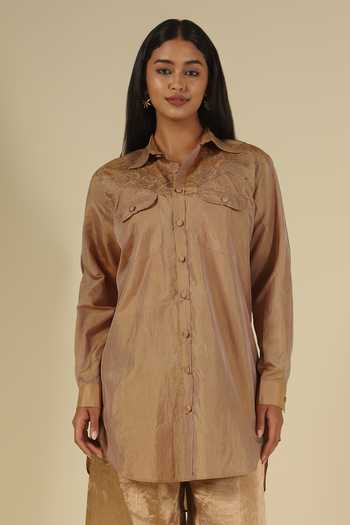 Latha Puttanna Silk Thread Work Shirt Tunic 