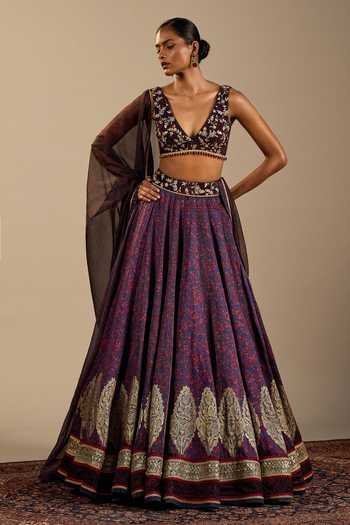 Cedar & Pine Vittoria Printed Lehenga Set 