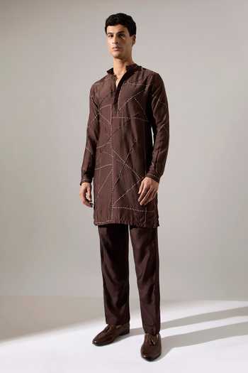 Son Of A Noble Snob Abelard Riplee Printed Kurta Set 