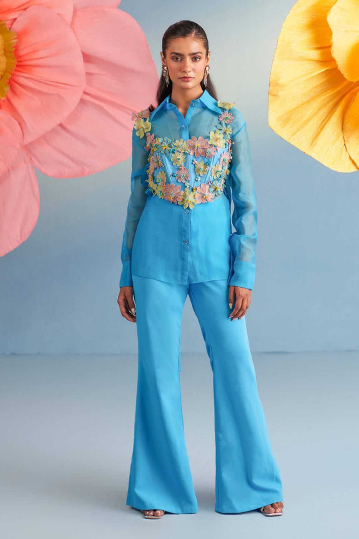 Parul And Preyanka Delilah Shirt & Bolero Set 