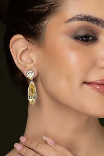 Joules by Radhika Crystal Embellished Danglers 