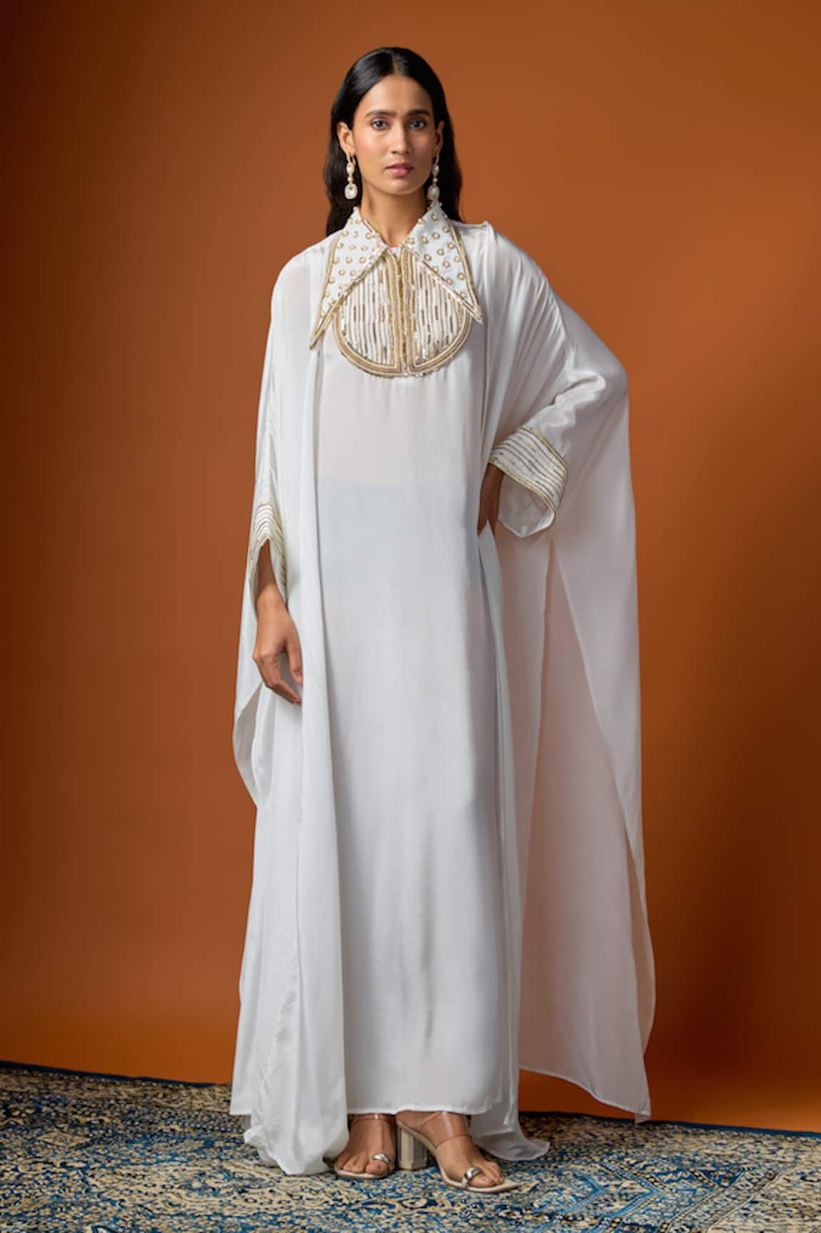 RAYASHA KHAN Nourah Collared Kaftan 