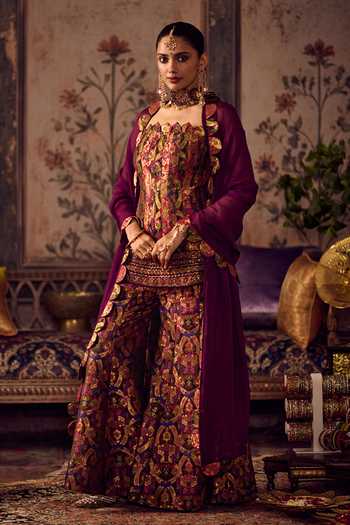 Reeti Arneja Khwaab Rang Corset Kurta Sharara Set 
