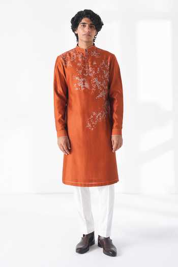 Dhruv Vaish Scattered Embroidered Kurta Set 