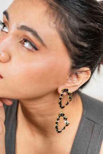 Bauble Bazaar Wild Mark Drop Earrings 