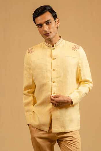 Gaurav katta Zardozi Embroidered Bushcoat Bandhgala 