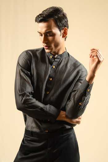 Gaurav katta Silk Chanderi Shirt 