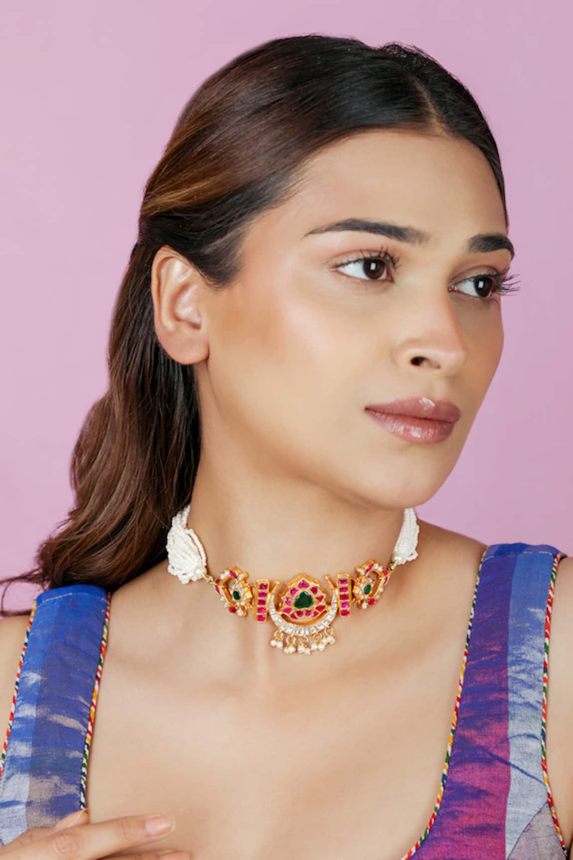 Riana Jewellery Pearl Beaded Choker