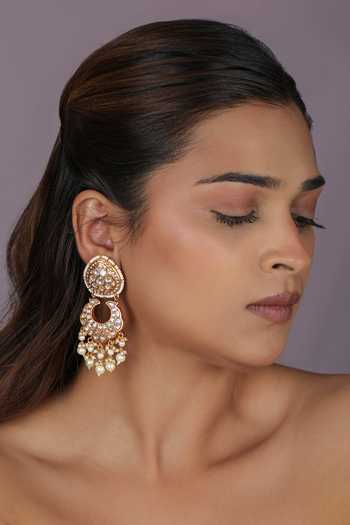 Riana Jewellery Pearl Embellished Chandbalis 