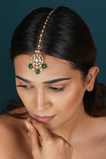 Riana Jewellery Meenakari Work Maangtikka 