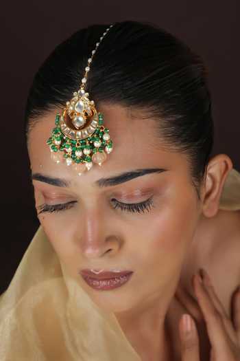 Riana Jewellery Cresent Moon Maangtikka