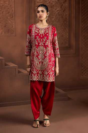 Aneesh Agarwaal Padma Jyoti Embroidered Kurta & Salwar Set 