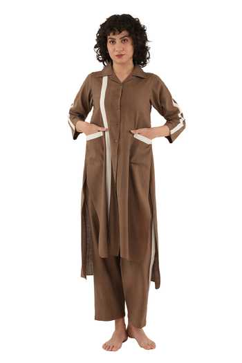 Khat Handwoven Cotton Kurta & Pant Set 