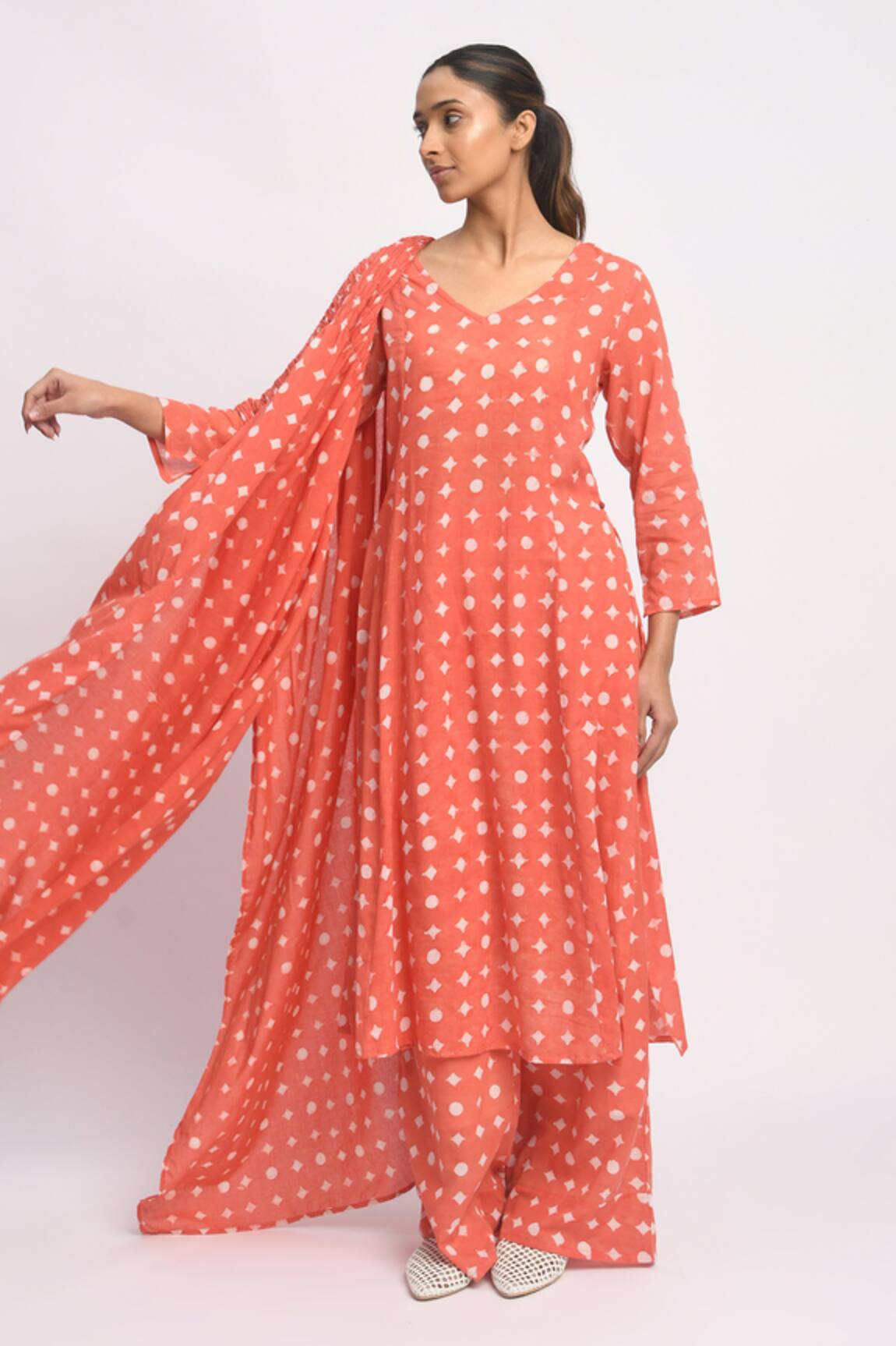 JAYATI GOENKA Printed Cotton Kurta Set 