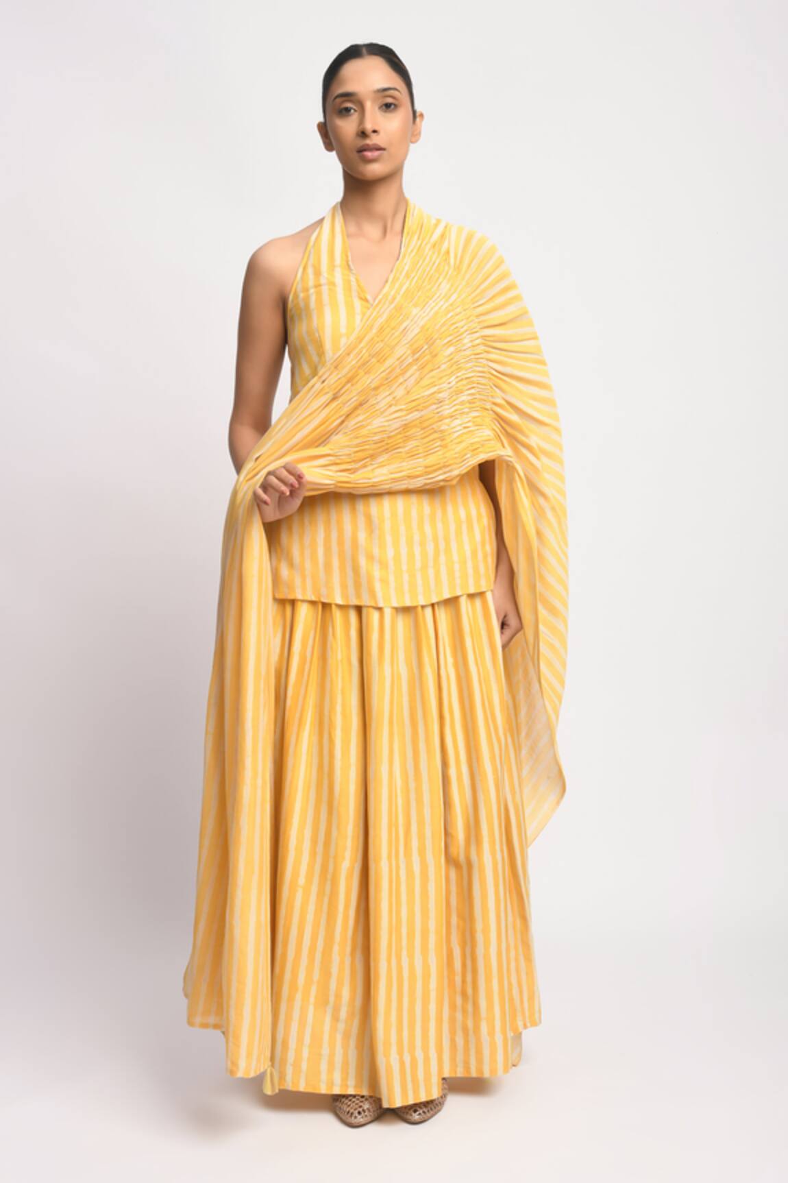 JAYATI GOENKA Sun Shine Printed Kurta Skirt Set 