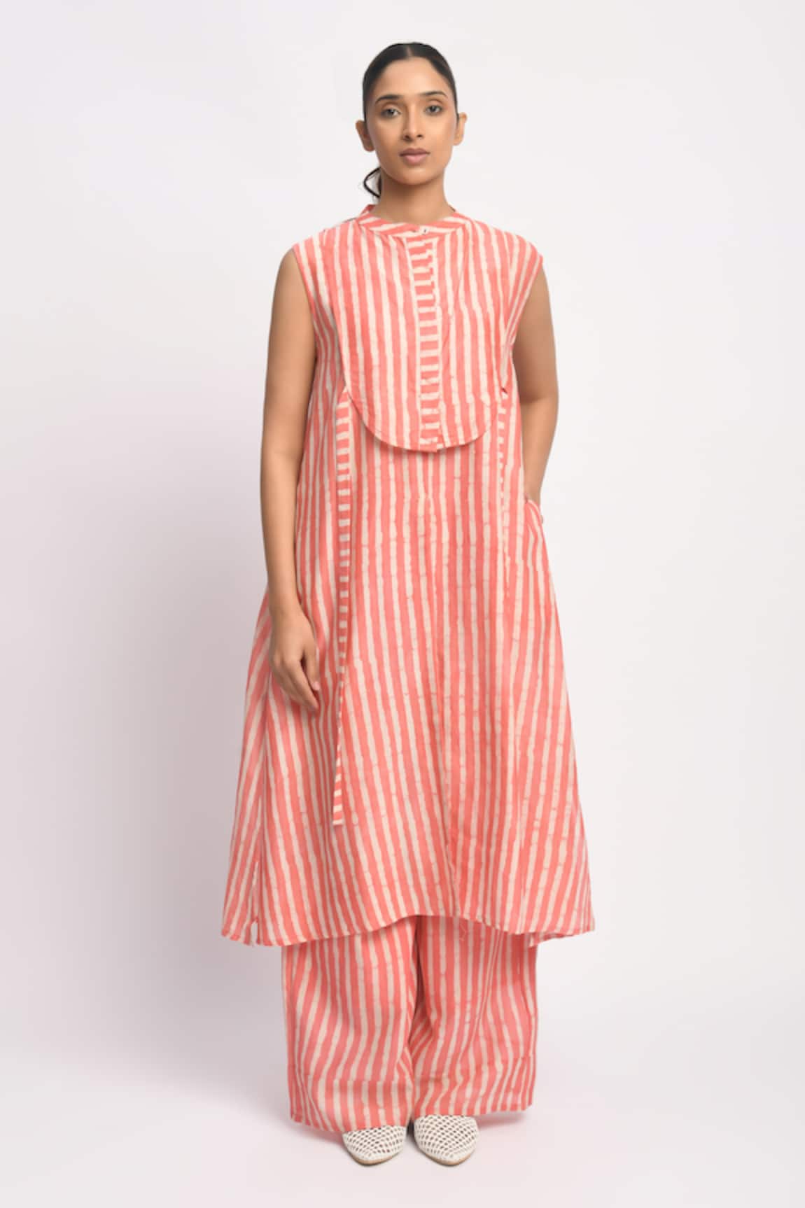 JAYATI GOENKA Stripe Print Kurta & Pant Set 