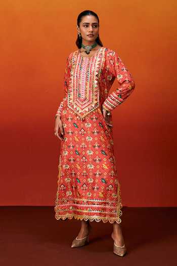 Evra By Nikita Patola Print Kaftan