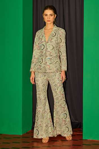 Evra By Nikita Embroidered Blazer & Pant Set