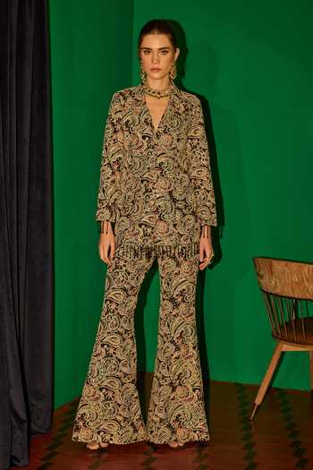 Evra By Nikita Threadwork Embroidered Blazer & Pant Set