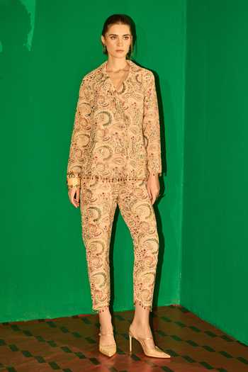 Evra By Nikita Embroidered Blazer & Pant Set