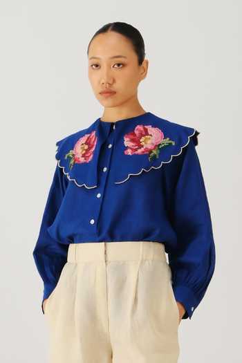 Cord Julia Rose Embroidered Top 