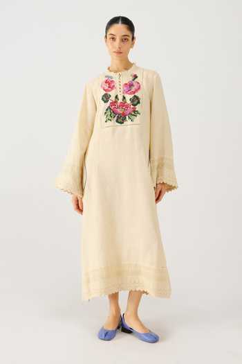 Cord Jolene Rose Embroidered Dress 