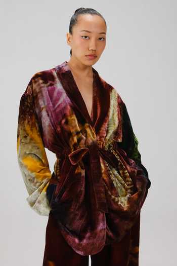 Cord Artist X-ray Print Blazer 