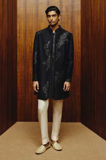 Dolly J The Obsidian Embellished Achkan Set 