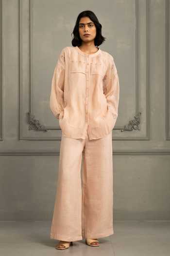 Arcvsh By Pallavi Singh Hand Block Print Shirt With Pant 