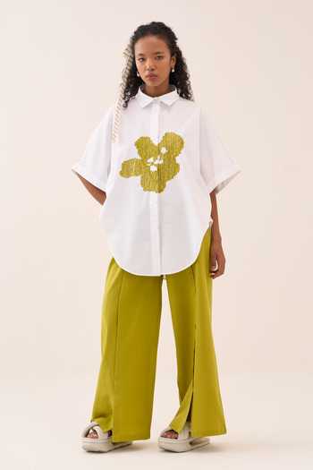 Three Cotton Poplin Shirt & Pant Set 