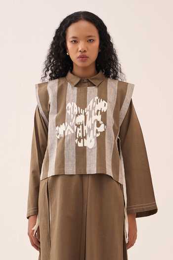 Three Handwoven Cotton Tunic & Overlay Set 