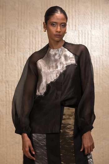 Eeda Abstract Patch Work Top 