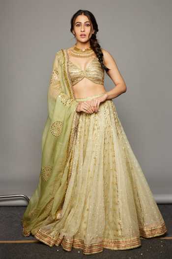 Itrh Lehja Embroidered Bridal Lehenga Set 